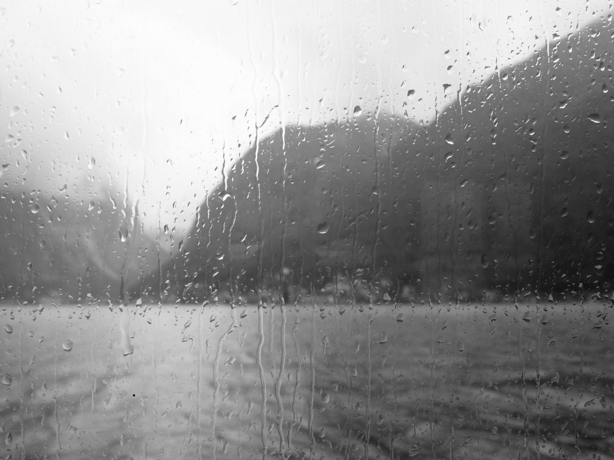 rainy day in the mountains